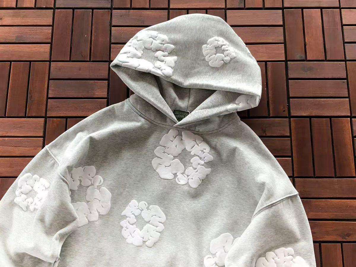 Grey Wreath Tear Hoodie