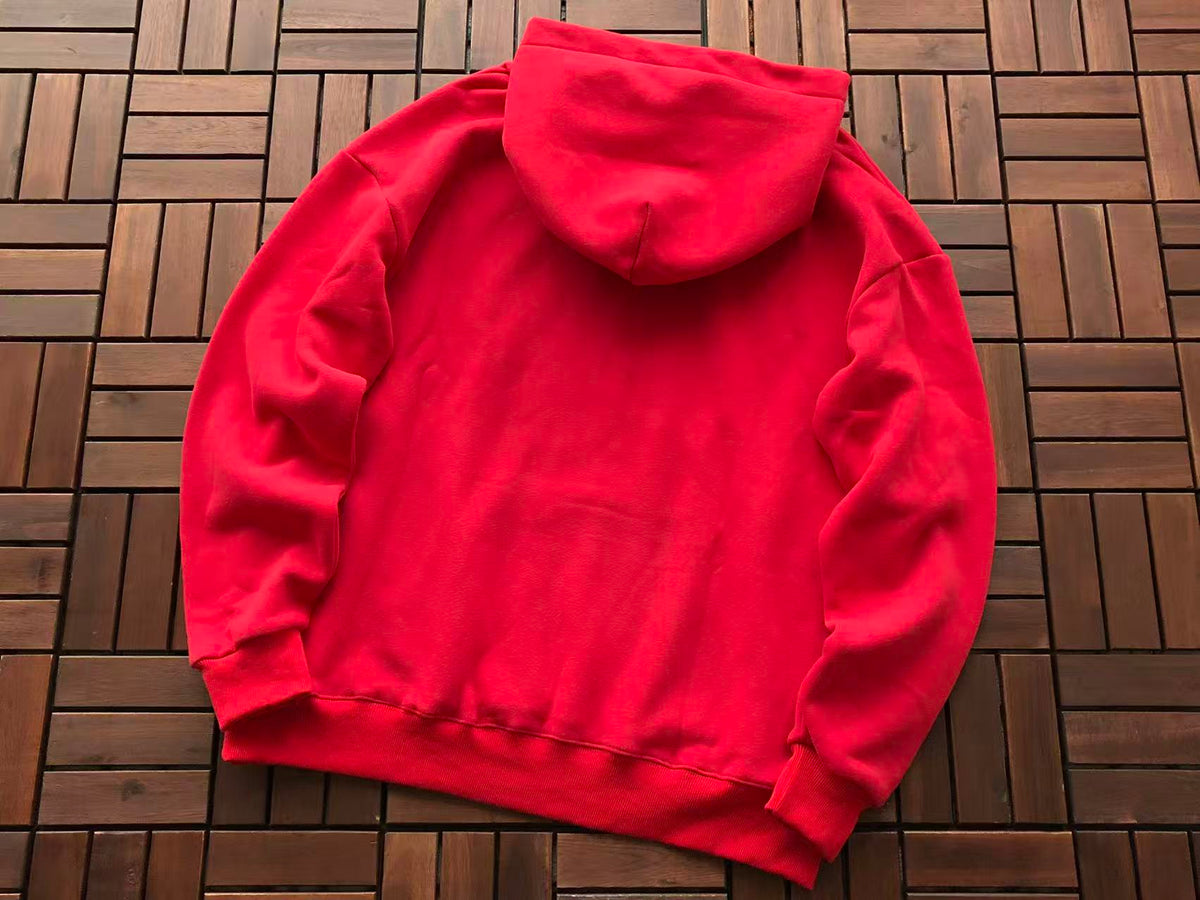 Red and Yellow Web Hoodie