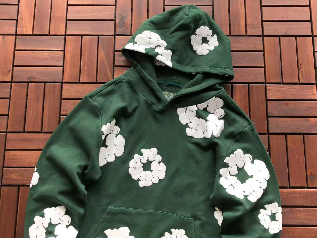 Green Wreath Tear Hoodie