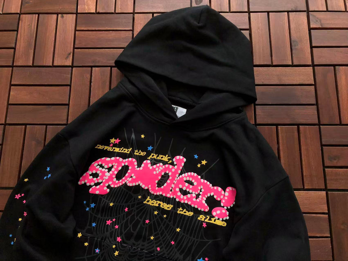 Black Pink V2 Web Hoodie