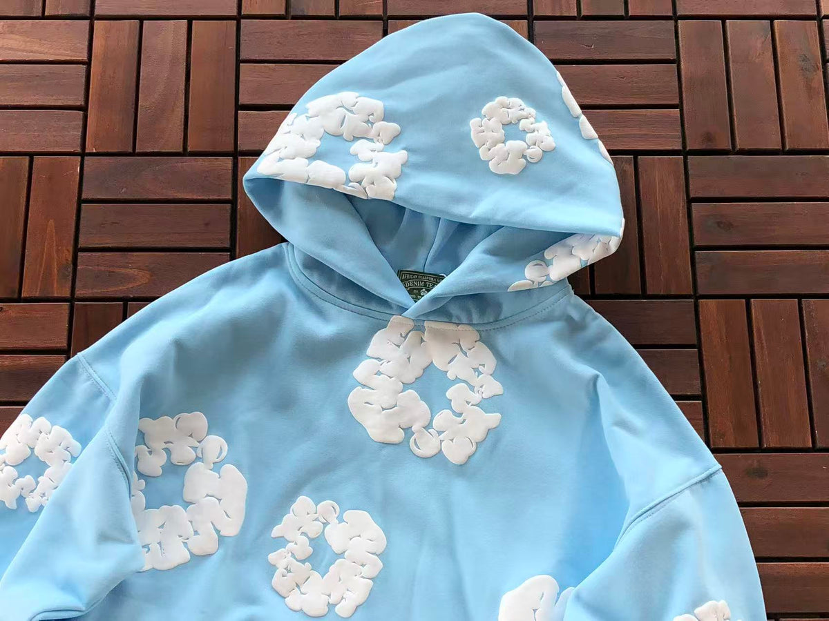 Light Blue Wreath Tear Hoodie