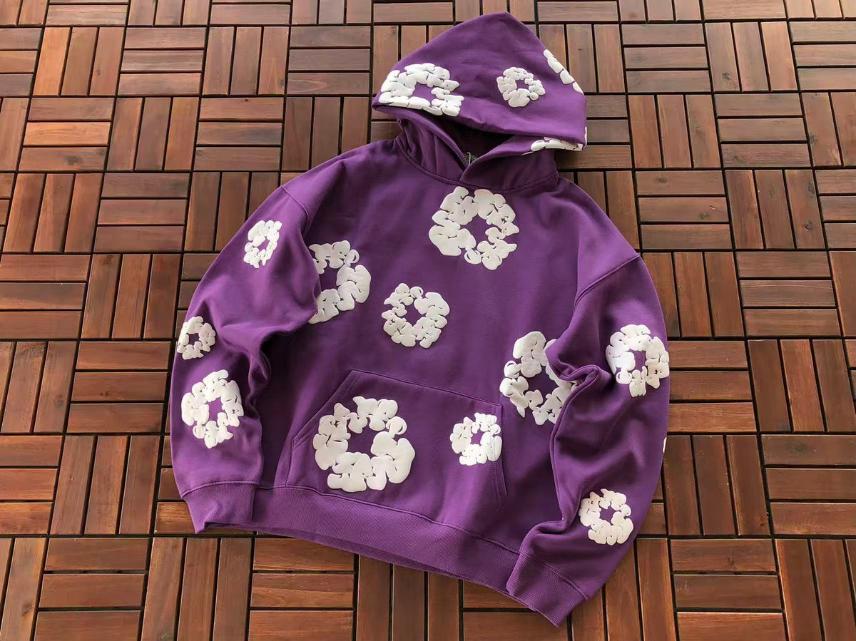 Purple Wreath Tear Hoodie