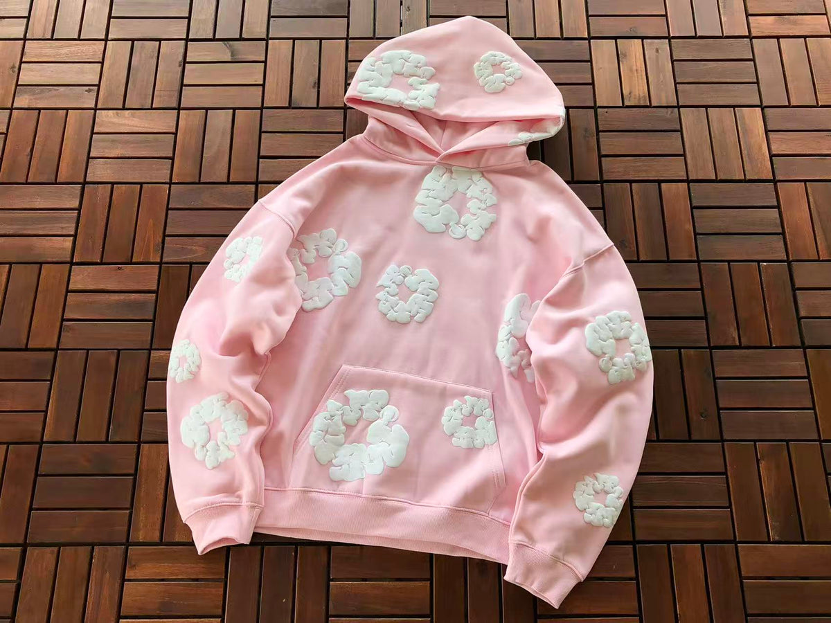 Pink Wreath Tear Hoodie