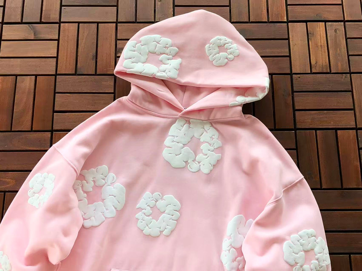 Pink Wreath Tear Hoodie