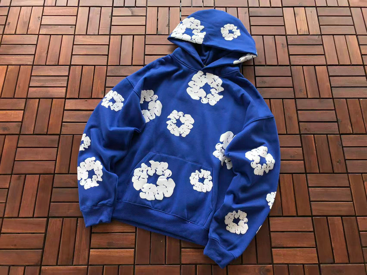 Blue Wreath Tear Hoodie