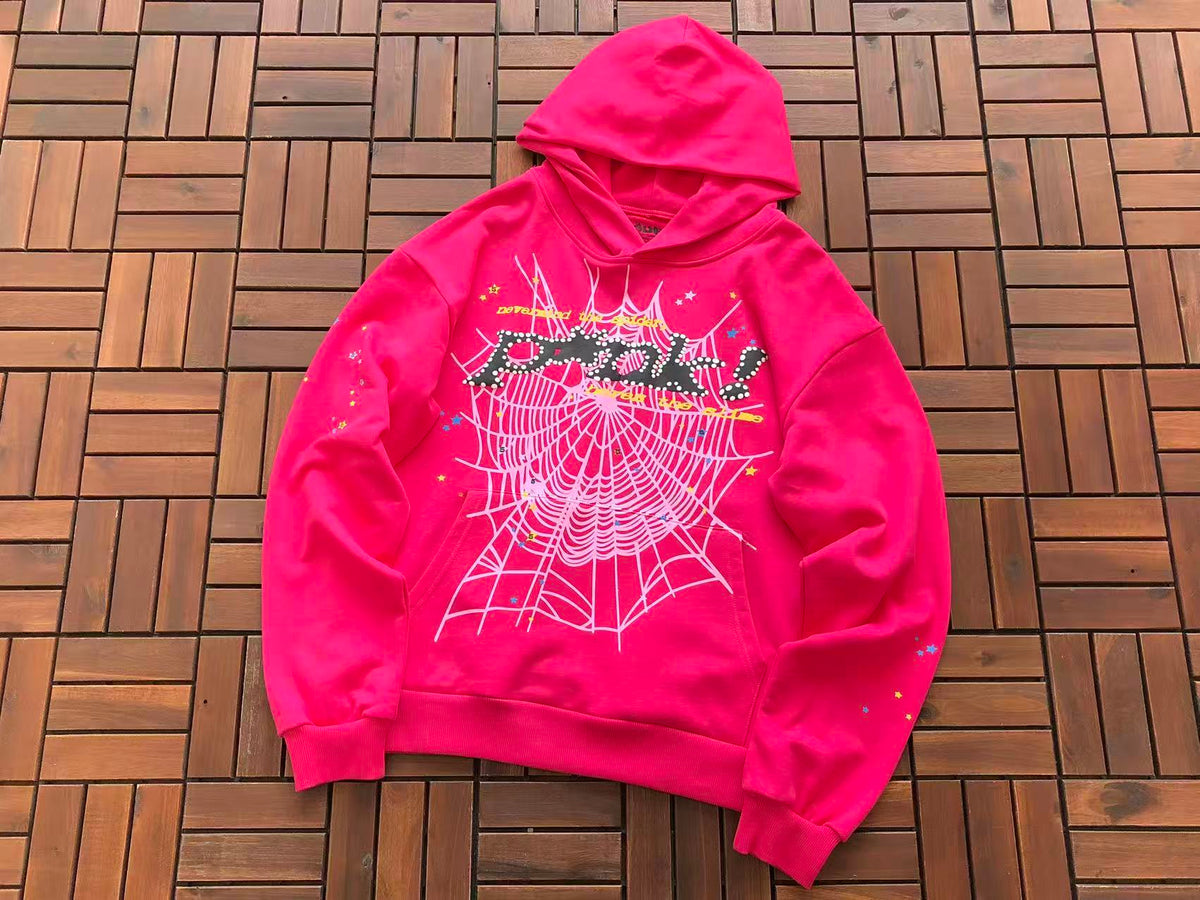Pink V1 Web Hoodie