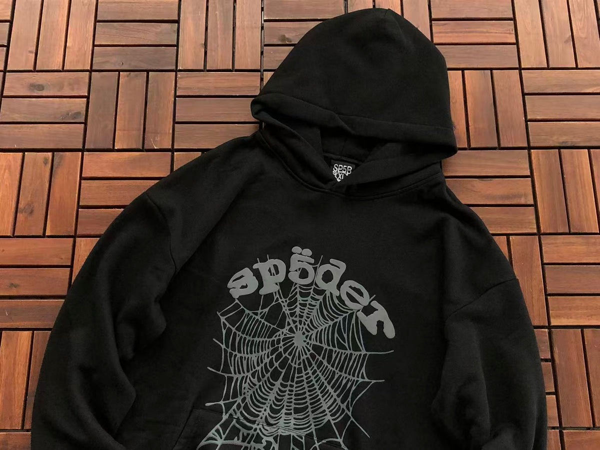 Black Web Hoodie
