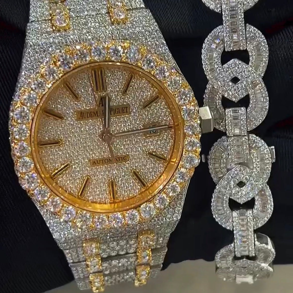 AP ICED OUT WATCH (GOLD 2)