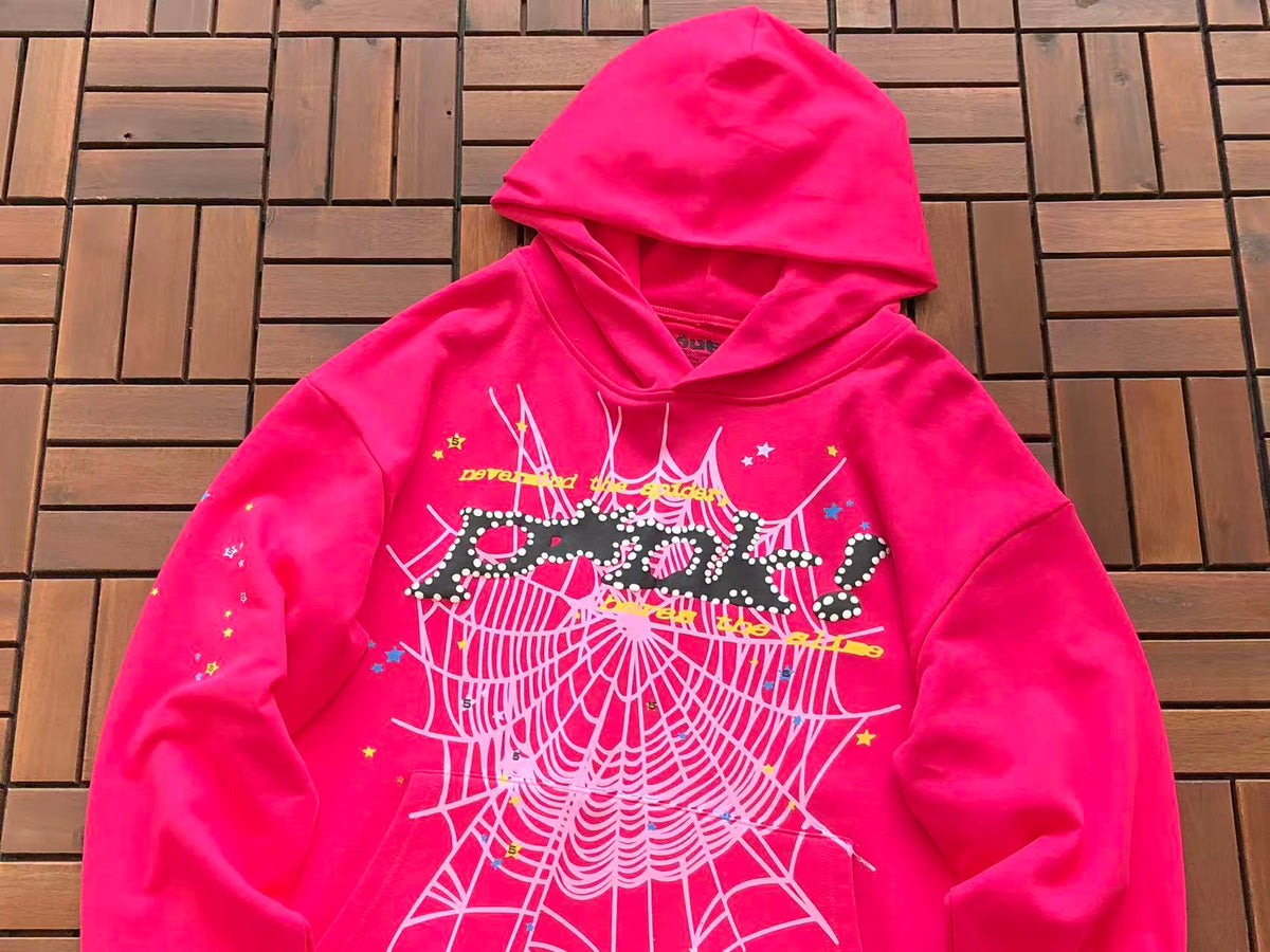 Pink V1 Web Hoodie