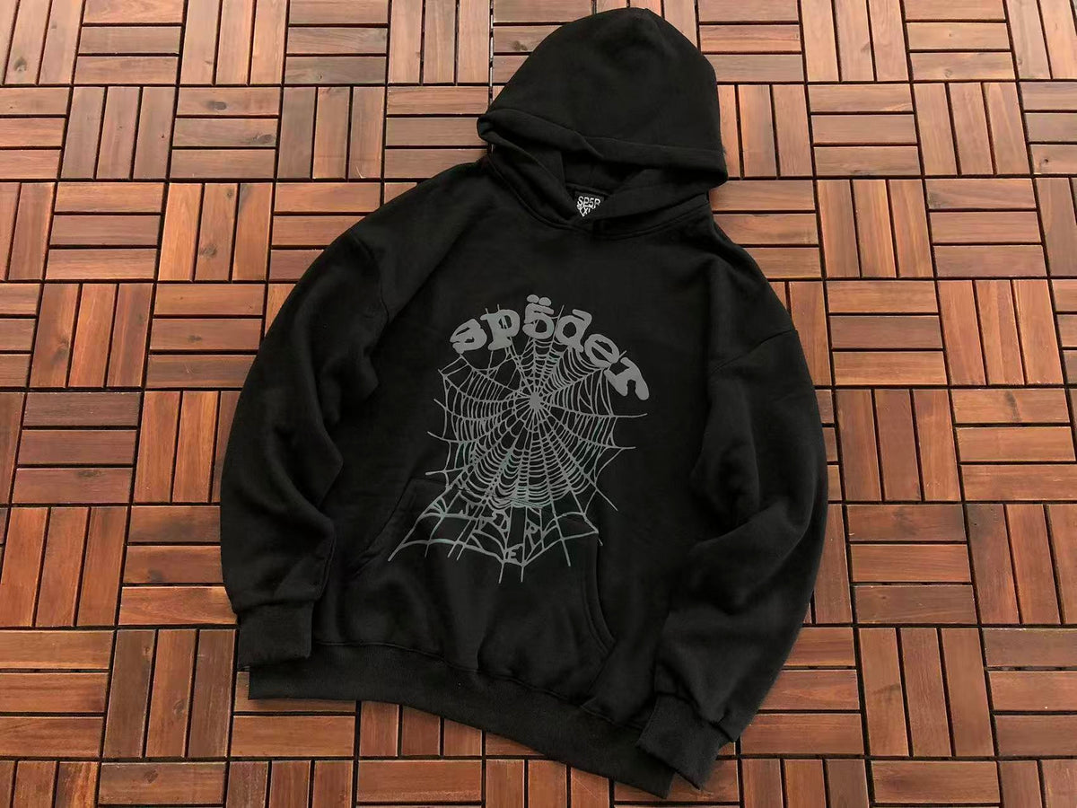 Black Web Hoodie