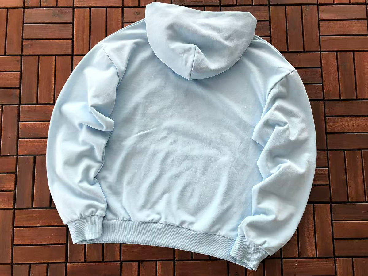 Light Blue Web Hoodie