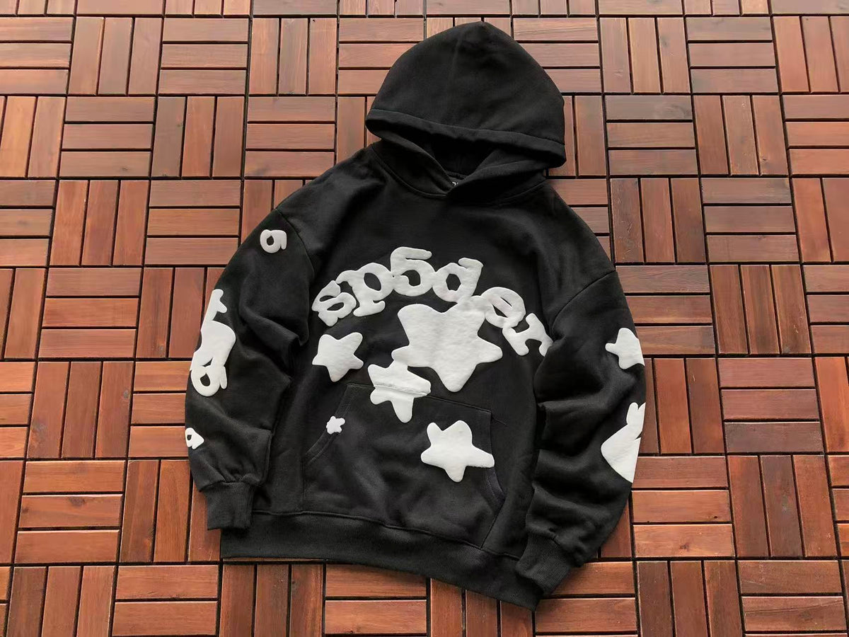Black and White Web Hoodie