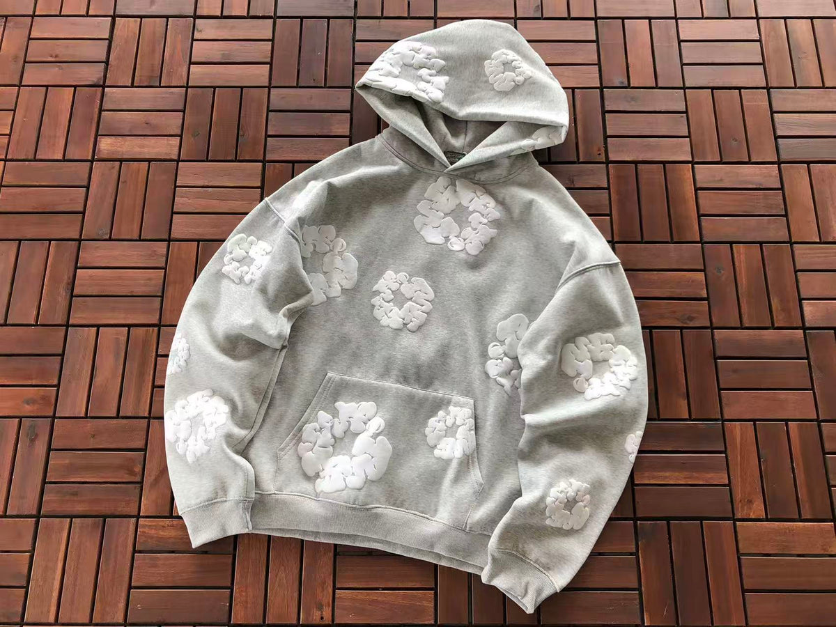 Grey Wreath Tear Hoodie