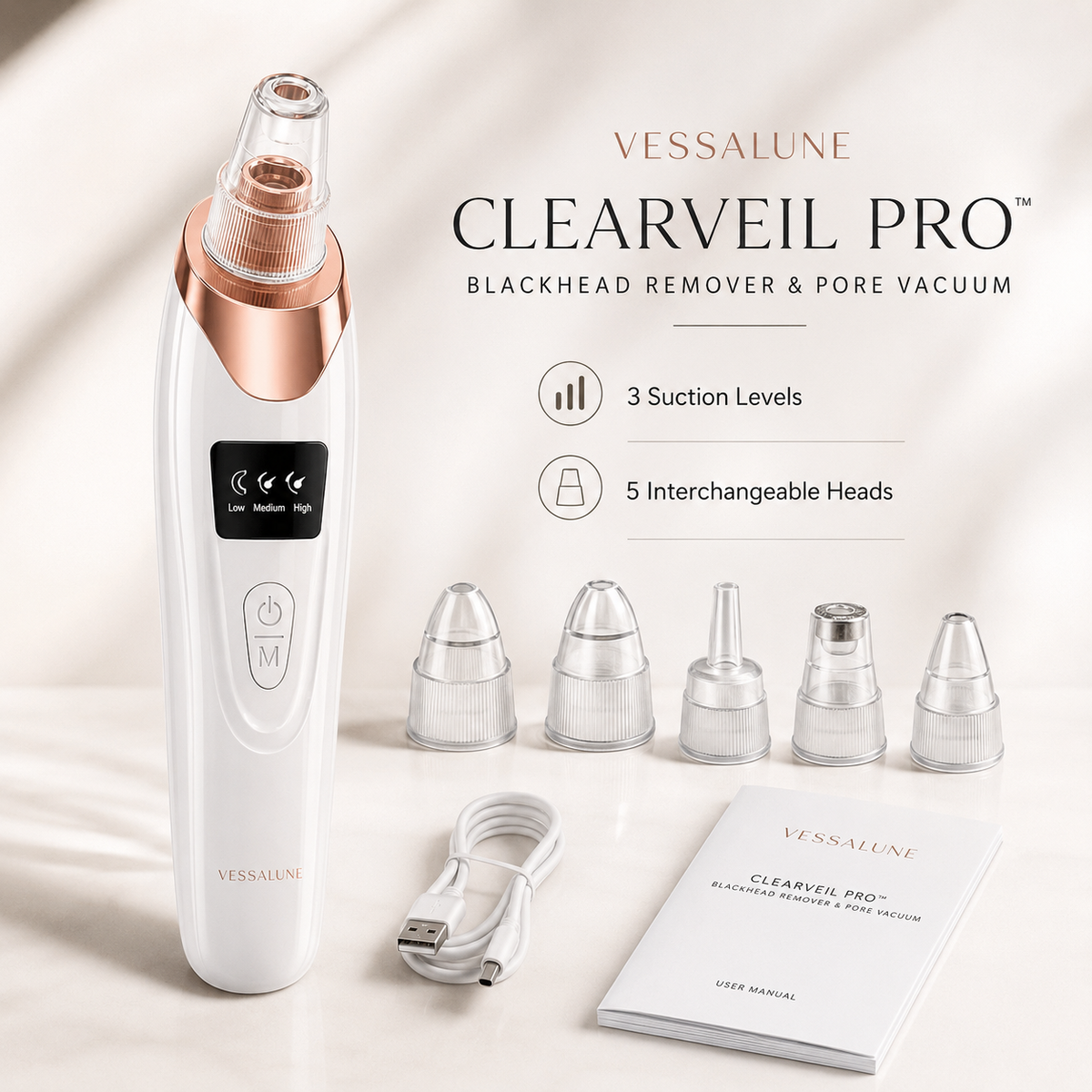 Vessalune ClearVeil Pro™ Pore Vacuum