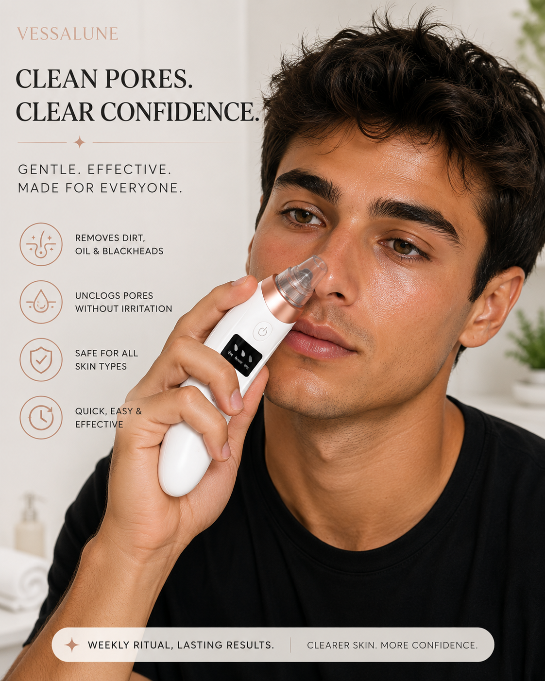 Vessalune ClearVeil Pro™ Pore Vacuum