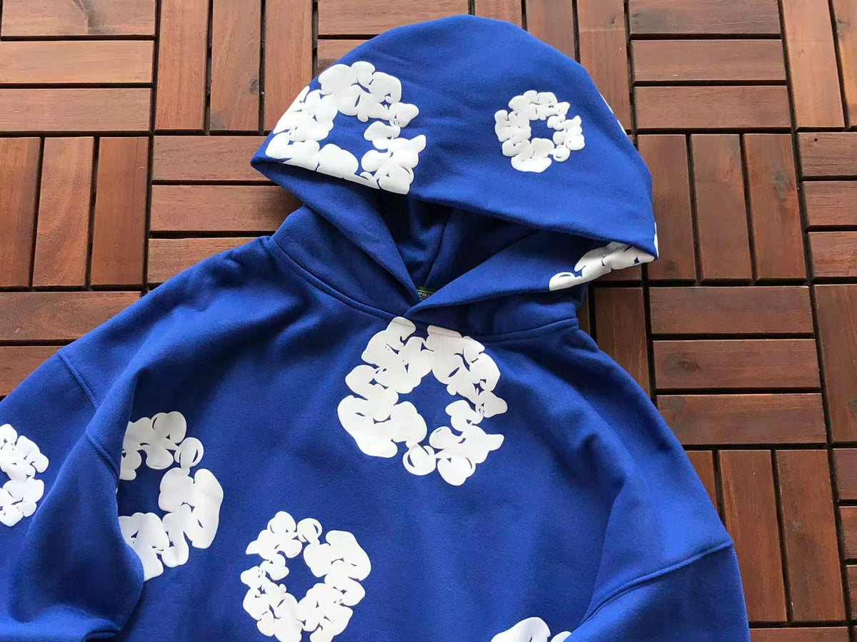 Blue Wreath Tear Hoodie
