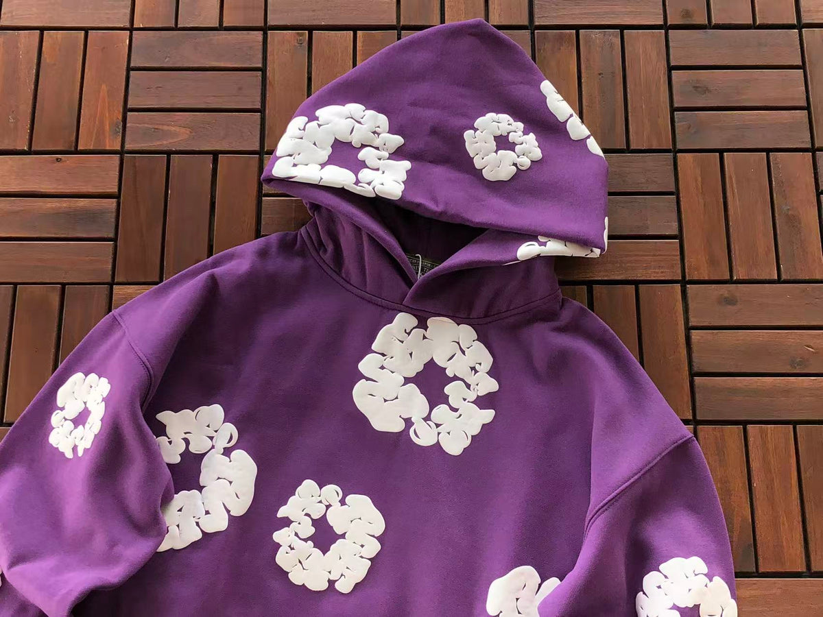 Purple Wreath Tear Hoodie