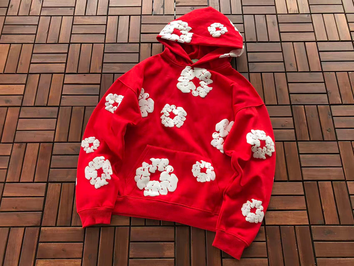 Red Wreath Tear Hoodie