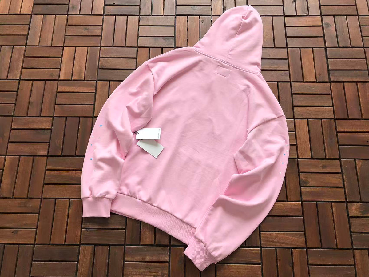 Bright Pink Web Hoodie