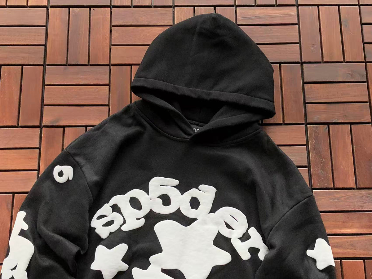 Black and White Web Hoodie