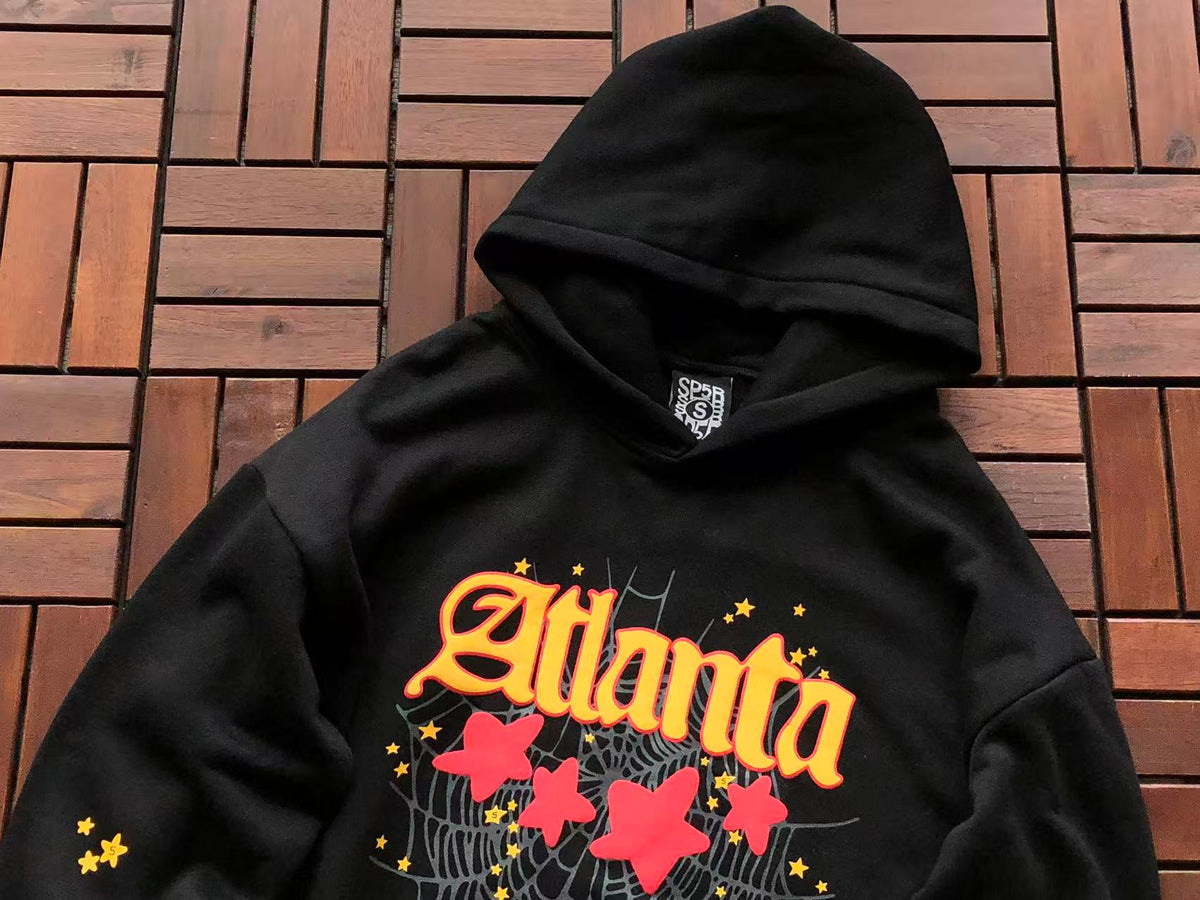 Black and Red ATL Web Hoodie