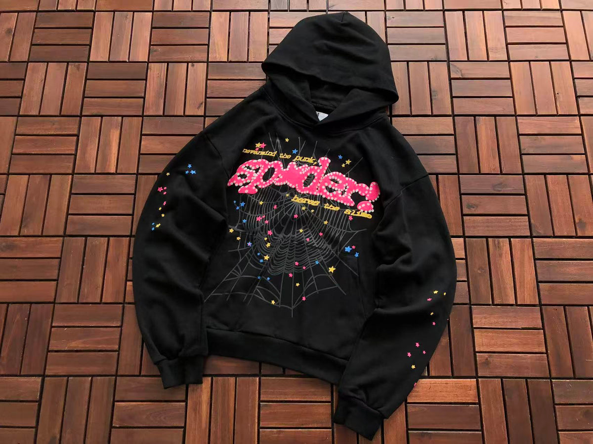 Black Pink V2 Web Hoodie