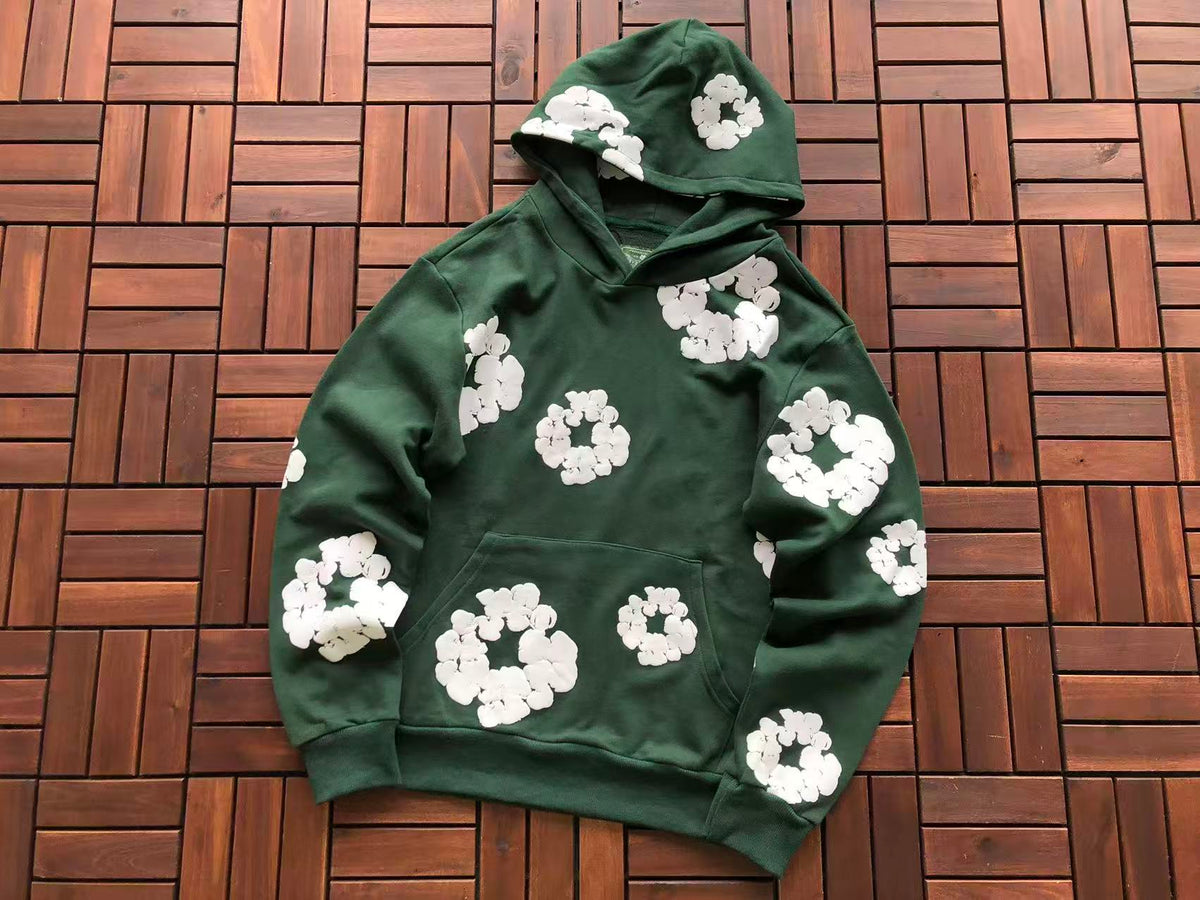 Green Wreath Tear Hoodie